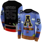 personalized appalachian state mountaineers mario blue black hoodie best selling