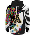 personalized appalachian state mountaineers puzzle pieces black hoodie best selling