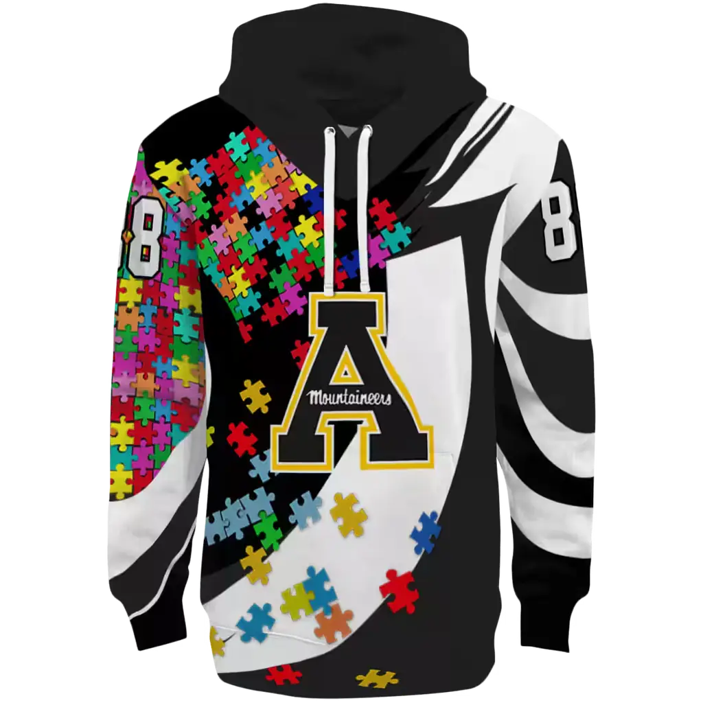 personalized appalachian state mountaineers puzzle pieces black hoodie best selling personalized appalachian state mountaineers puzzle pieces black hoodie best selling