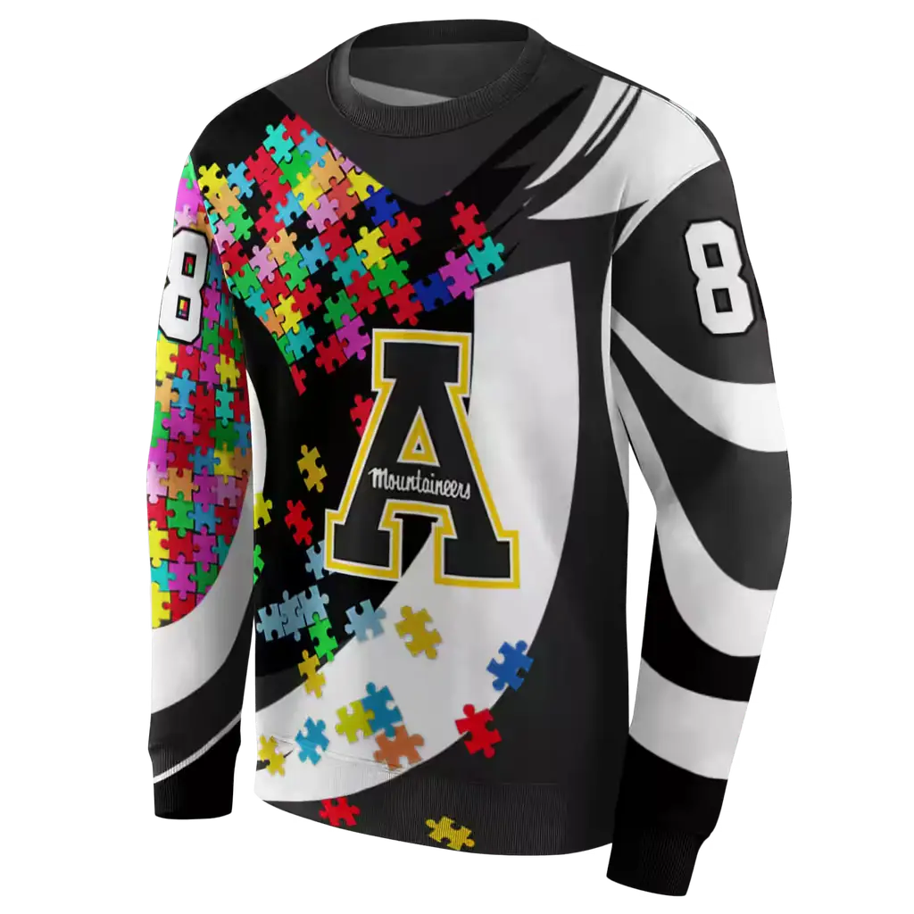 personalized appalachian state mountaineers puzzle pieces black hoodie new arrival personalized appalachian state mountaineers puzzle pieces black hoodie new arrival