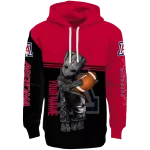 personalized arizona wildcats baby groot red black hoodie best selling