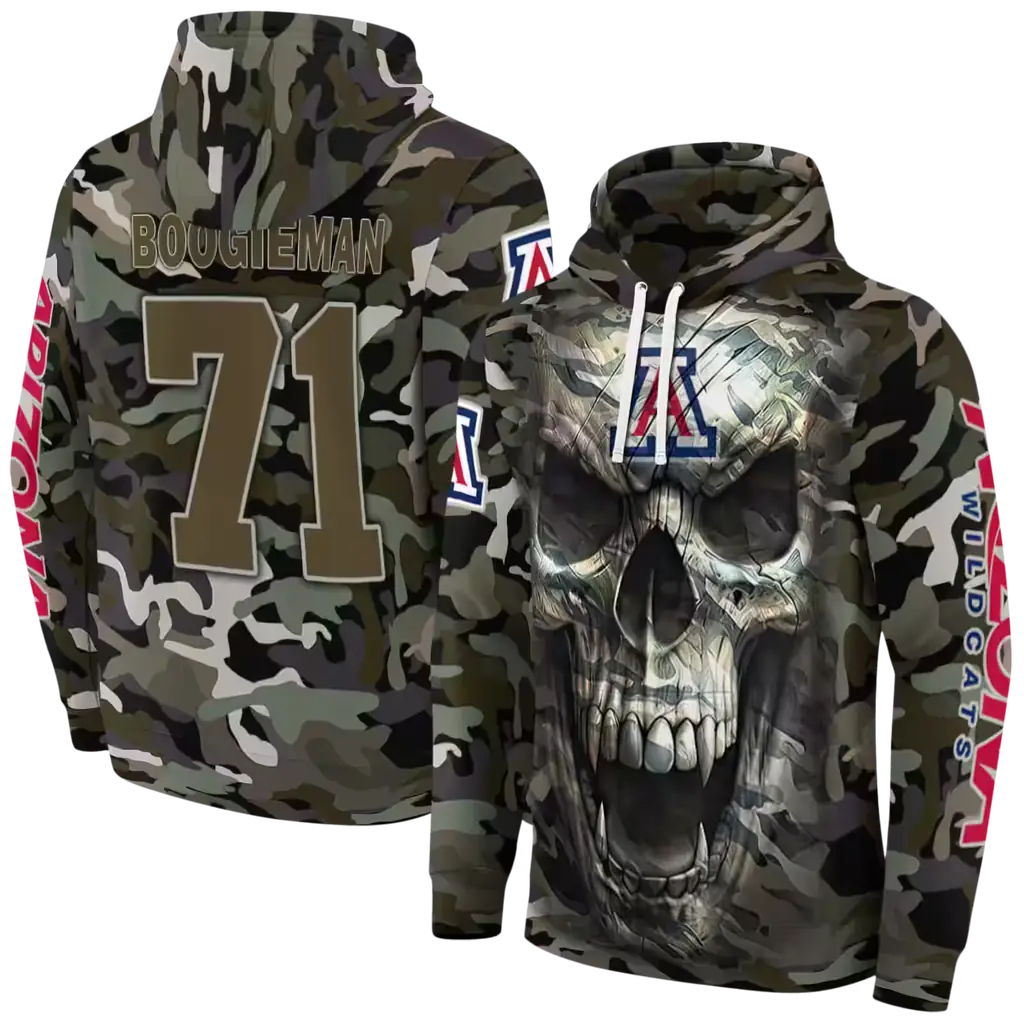 personalized arizona wildcats camo skull hoodie fashion forward personalized arizona wildcats camo skull hoodie fashion forward