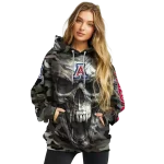 personalized arizona wildcats camo skull hoodie best selling