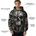 personalized arizona wildcats camo skull hoodie best selling