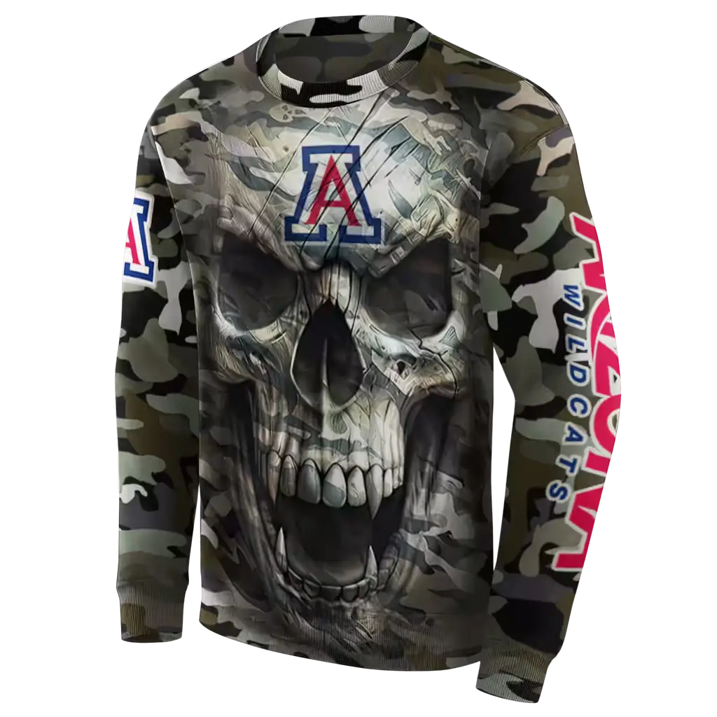 personalized arizona wildcats camo skull hoodie new arrival personalized arizona wildcats camo skull hoodie new arrival