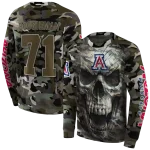 personalized arizona wildcats camo skull hoodie best selling