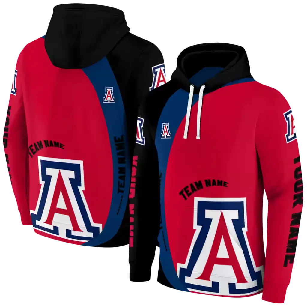 personalized arizona wildcats minimalist design red black hoodie fashion forward personalized arizona wildcats minimalist design red black hoodie fashion forward