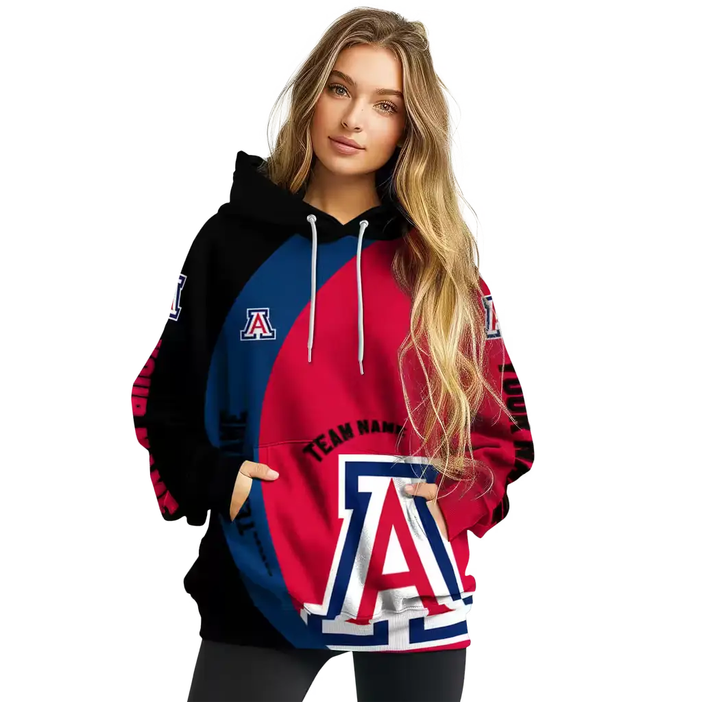 personalized arizona wildcats minimalist design red black hoodie high quality personalized arizona wildcats minimalist design red black hoodie high quality