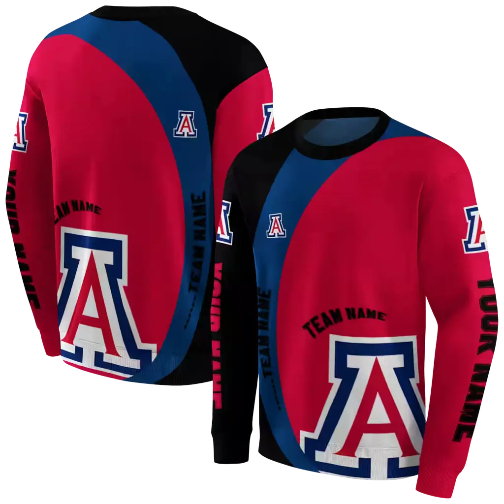 personalized arizona wildcats minimalist design red black hoodie premium grade personalized arizona wildcats minimalist design red black hoodie premium grade