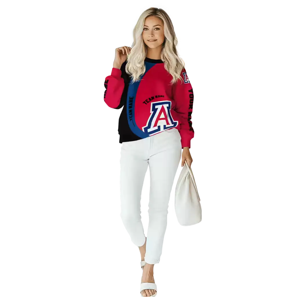 personalized arizona wildcats minimalist design red black hoodie trendy personalized arizona wildcats minimalist design red black hoodie trendy