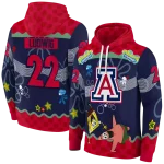 personalized arizona wildcats spongebob patrick star red navy hoodie best selling