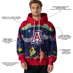 personalized arizona wildcats spongebob patrick star red navy hoodie best selling