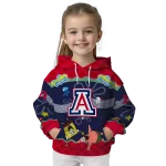 personalized arizona wildcats spongebob patrick star red navy hoodie best selling