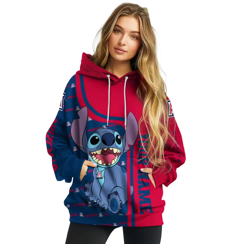 personalized arizona wildcats stitch red hoodie high quality personalized arizona wildcats stitch red hoodie high quality