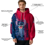 personalized arizona wildcats stitch red hoodie best selling