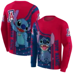 personalized arizona wildcats stitch red hoodie best selling