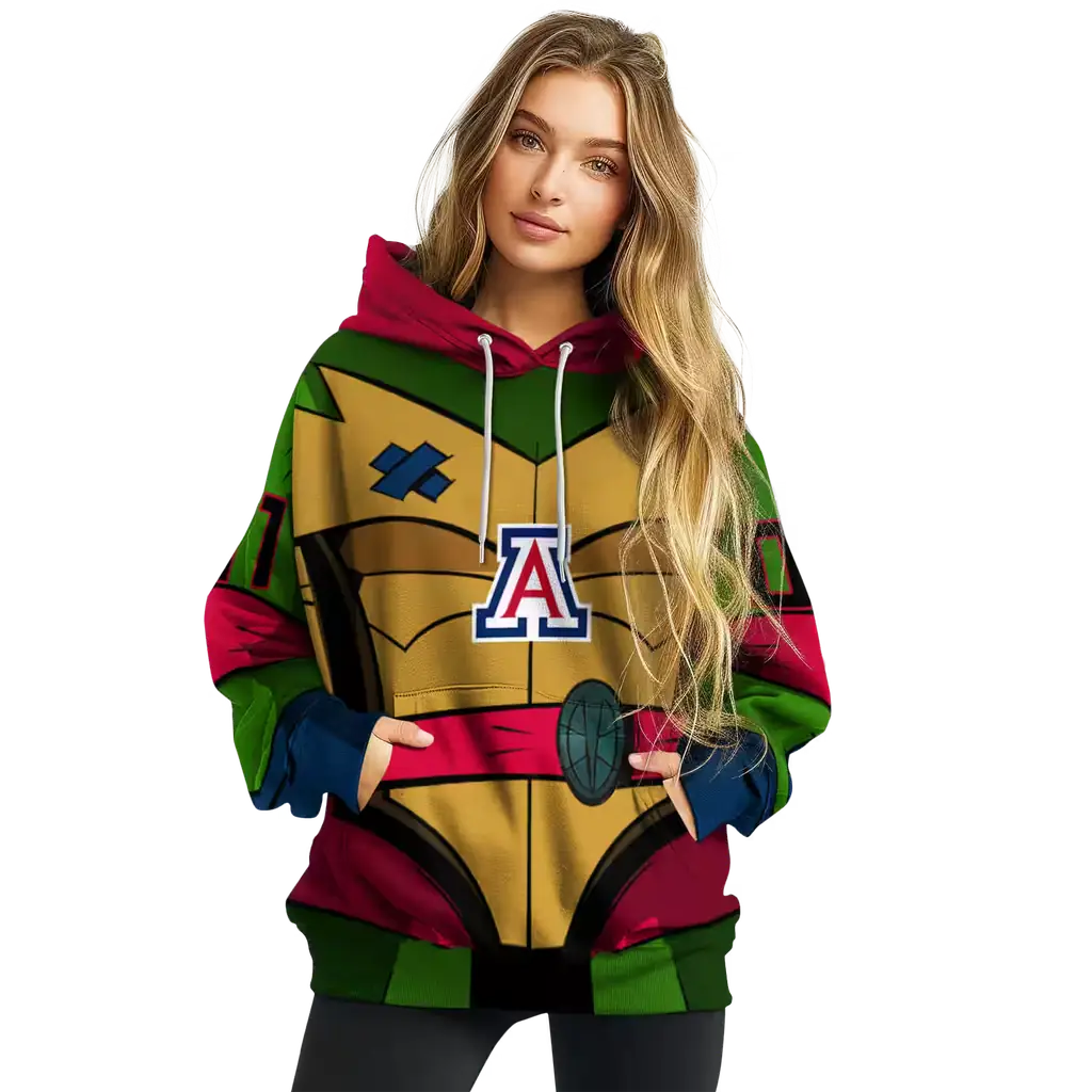 personalized arizona wildcats superhero armor red green hoodie high quality personalized arizona wildcats superhero armor red green hoodie high quality