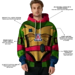 personalized arizona wildcats superhero armor red green hoodie best selling