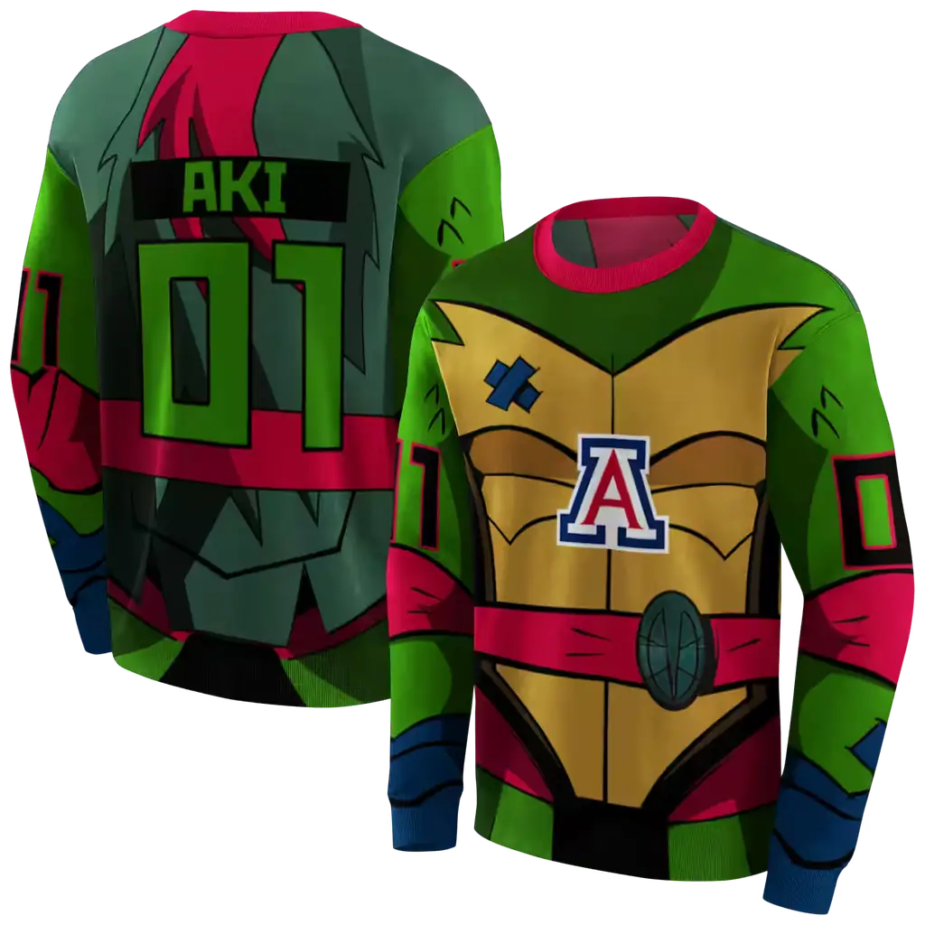 personalized arizona wildcats superhero armor red green hoodie premium grade personalized arizona wildcats superhero armor red green hoodie premium grade