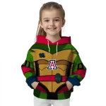 personalized arizona wildcats superhero armor red green hoodie best selling