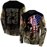 personalized arizona wildcats tree camo hoodie best selling