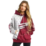 personalized arkansas razorbacks abstract shape red hoodie best selling