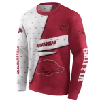 personalized arkansas razorbacks abstract shape red hoodie best selling