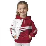 personalized arkansas razorbacks abstract shape red hoodie best selling