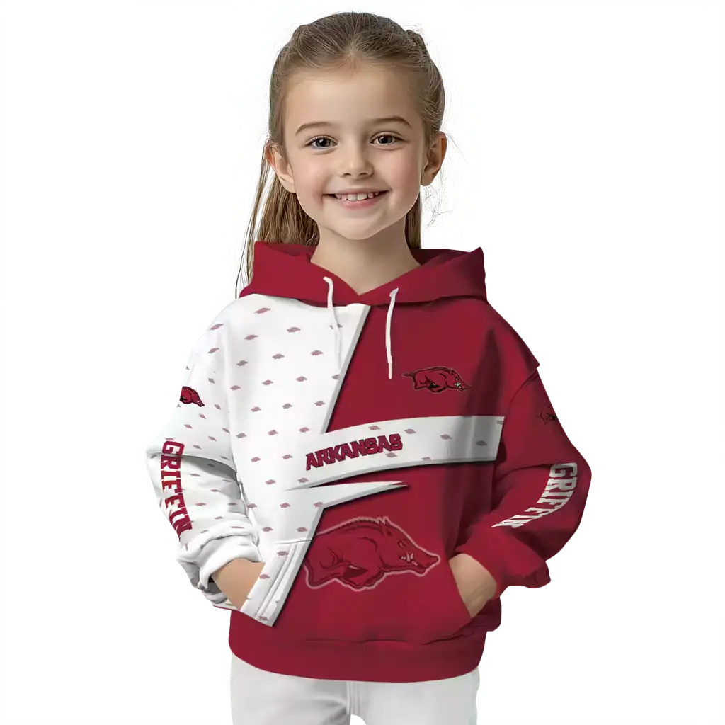 personalized arkansas razorbacks abstract shape red hoodie top rated personalized arkansas razorbacks abstract shape red hoodie top rated