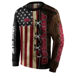 personalized arkansas razorbacks american pride hoodie best selling