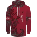 personalized arkansas razorbacks deer silhouette red hoodie best selling