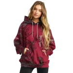 personalized arkansas razorbacks deer silhouette red hoodie best selling