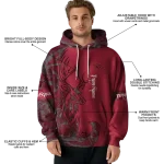 personalized arkansas razorbacks deer silhouette red hoodie best selling
