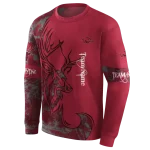personalized arkansas razorbacks deer silhouette red hoodie best selling
