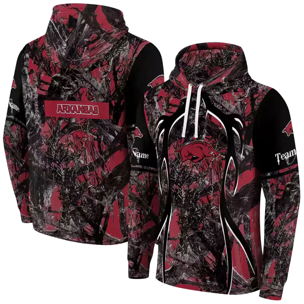 personalized arkansas razorbacks hunting theme red black hoodie fashion forward personalized arkansas razorbacks hunting theme red black hoodie fashion forward