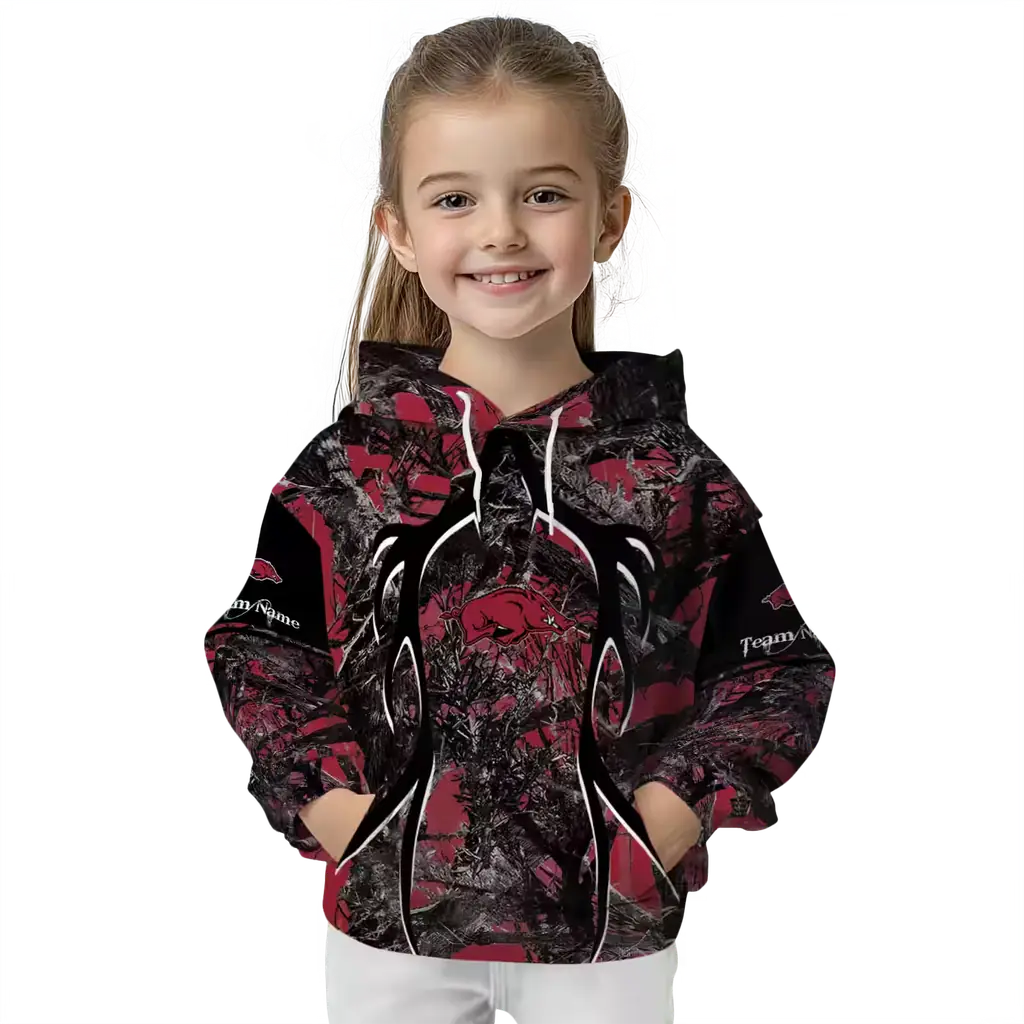 personalized arkansas razorbacks hunting theme red black hoodie top rated personalized arkansas razorbacks hunting theme red black hoodie top rated