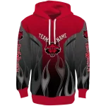 personalized arkansas state red wolves flame design scarlet hoodie best selling