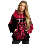 personalized arkansas state red wolves grim reaper scarlet black hoodie best selling