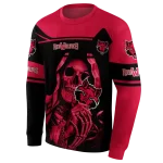 personalized arkansas state red wolves grim reaper scarlet black hoodie best selling