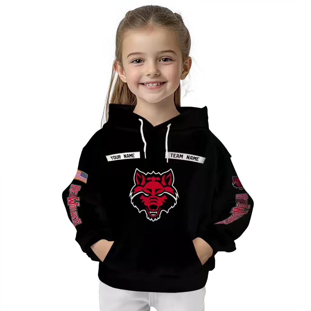 personalized arkansas state red wolves punisher skull black hoodie top rated personalized arkansas state red wolves punisher skull black hoodie top rated