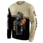 personalized army black knights baby groot gold black hoodie best selling