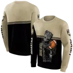 personalized army black knights baby groot gold black hoodie best selling