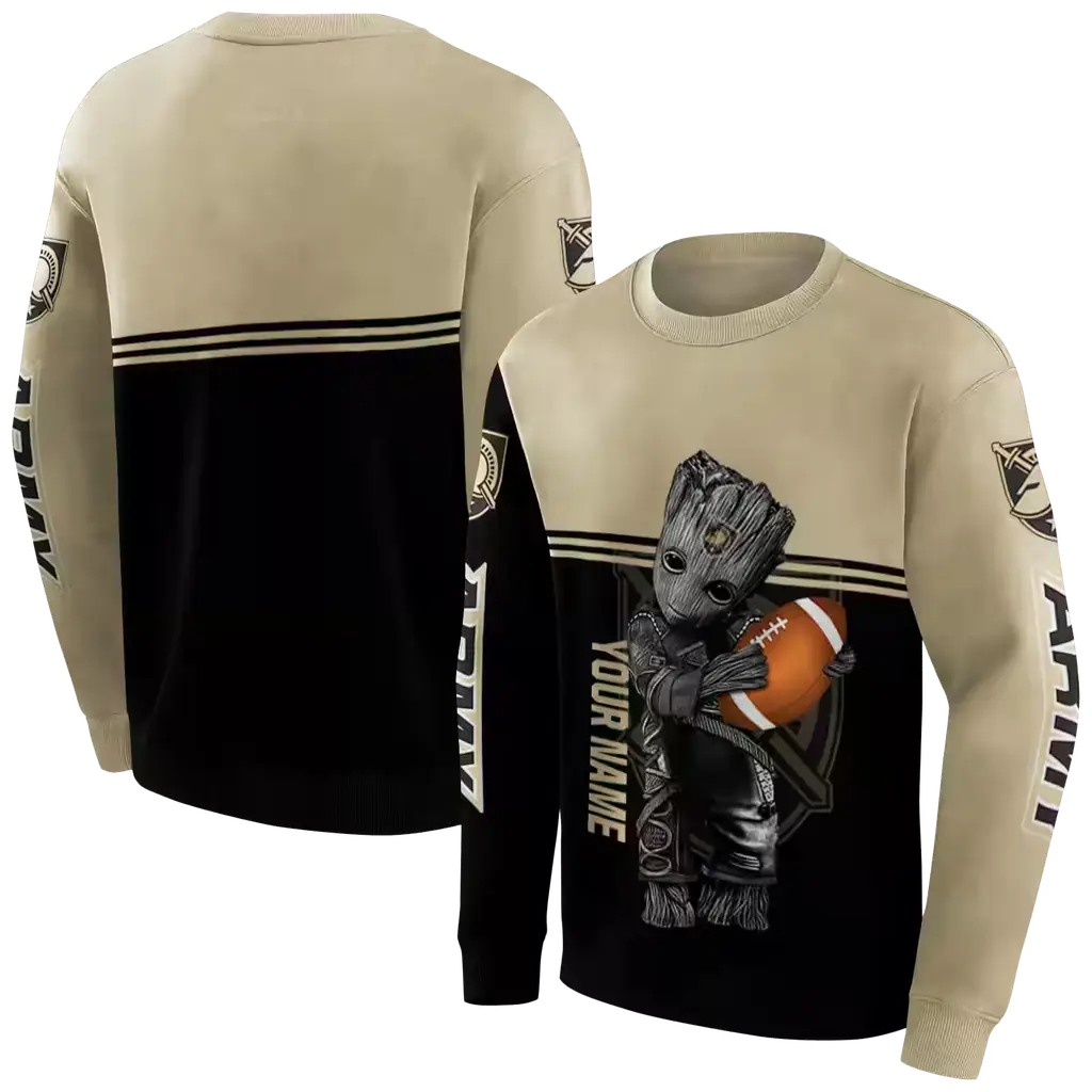 personalized army black knights baby groot gold black hoodie premium grade personalized army black knights baby groot gold black hoodie premium grade