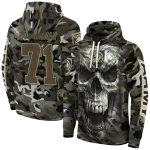 personalized army black knights camo skull hoodie best selling