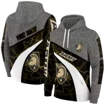 personalized army black knights hexagonal mesh gold black gray hoodie best selling