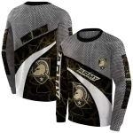 personalized army black knights hexagonal mesh gold black gray hoodie best selling