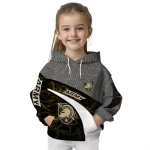 personalized army black knights hexagonal mesh gold black gray hoodie best selling
