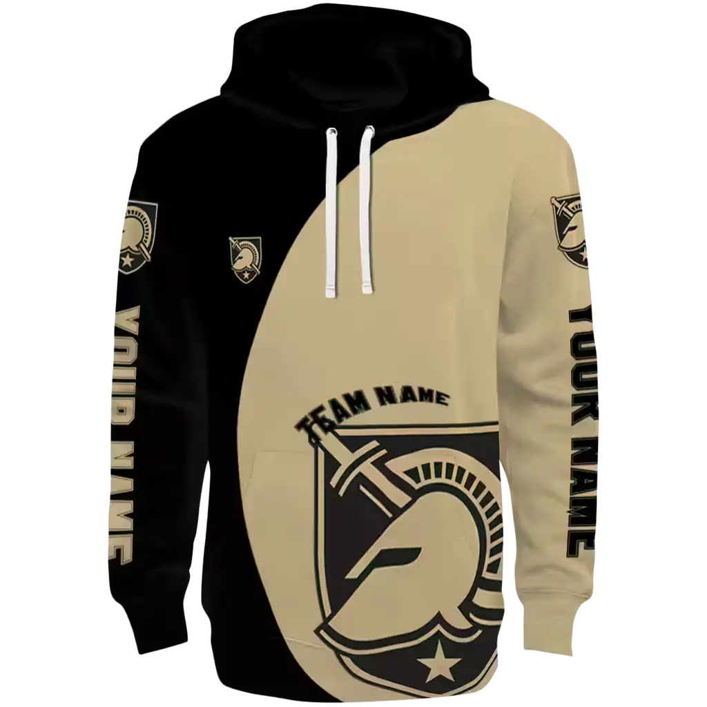 personalized army black knights minimalist design gold black hoodie best selling personalized army black knights minimalist design gold black hoodie best selling