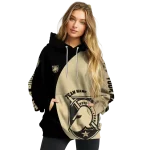 personalized army black knights minimalist design gold black hoodie best selling