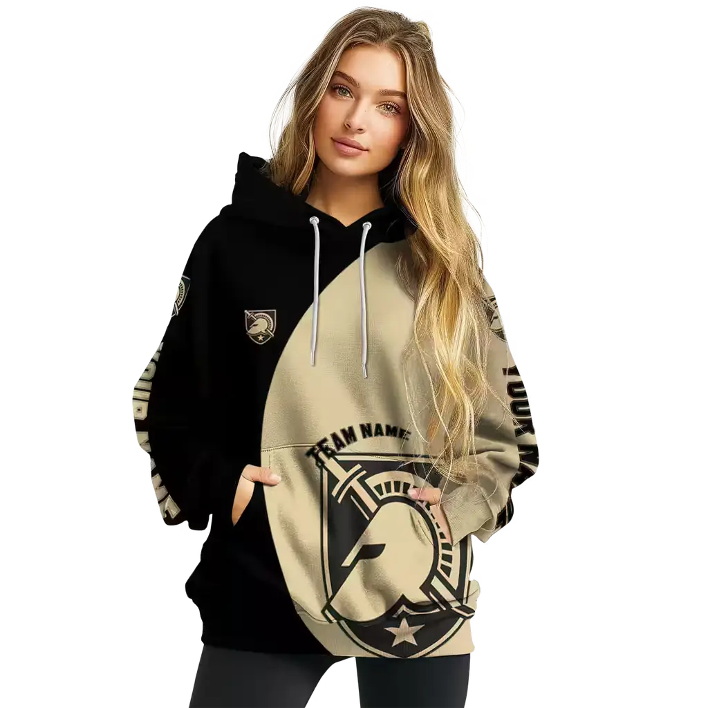 personalized army black knights minimalist design gold black hoodie high quality personalized army black knights minimalist design gold black hoodie high quality